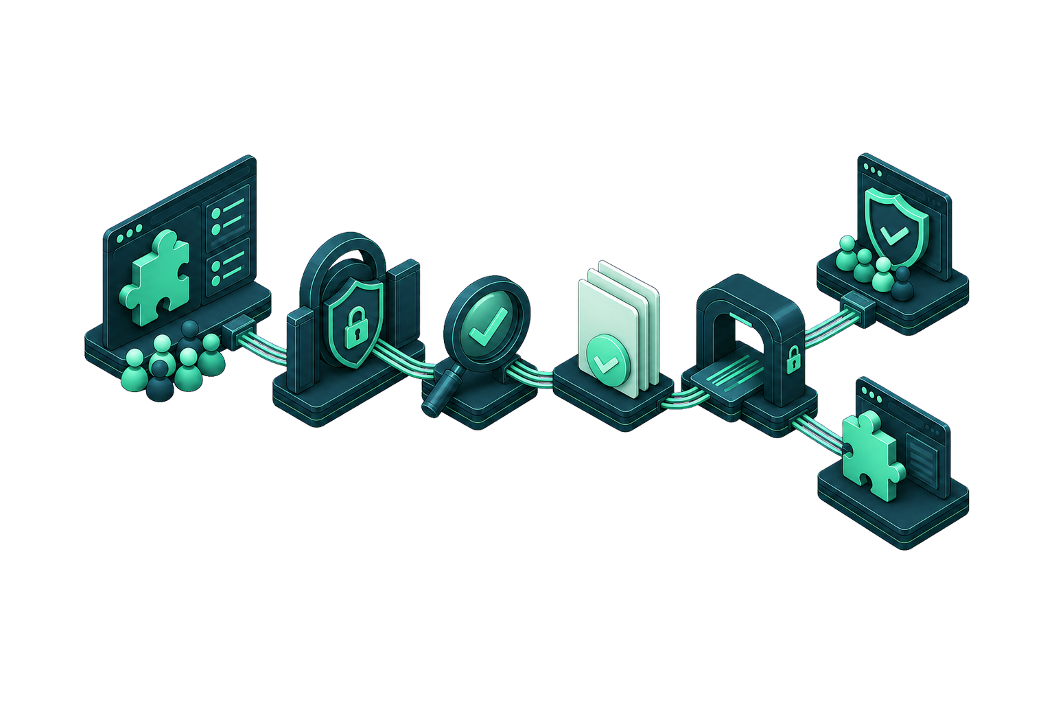Confidential selection of an established Extcorp extension, review and transfer
